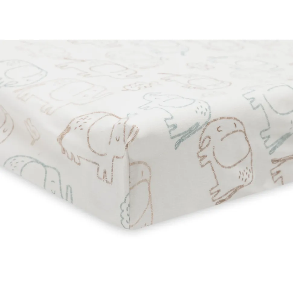 Housse matelas à langer 50 x 70 cm jersey elephant tales