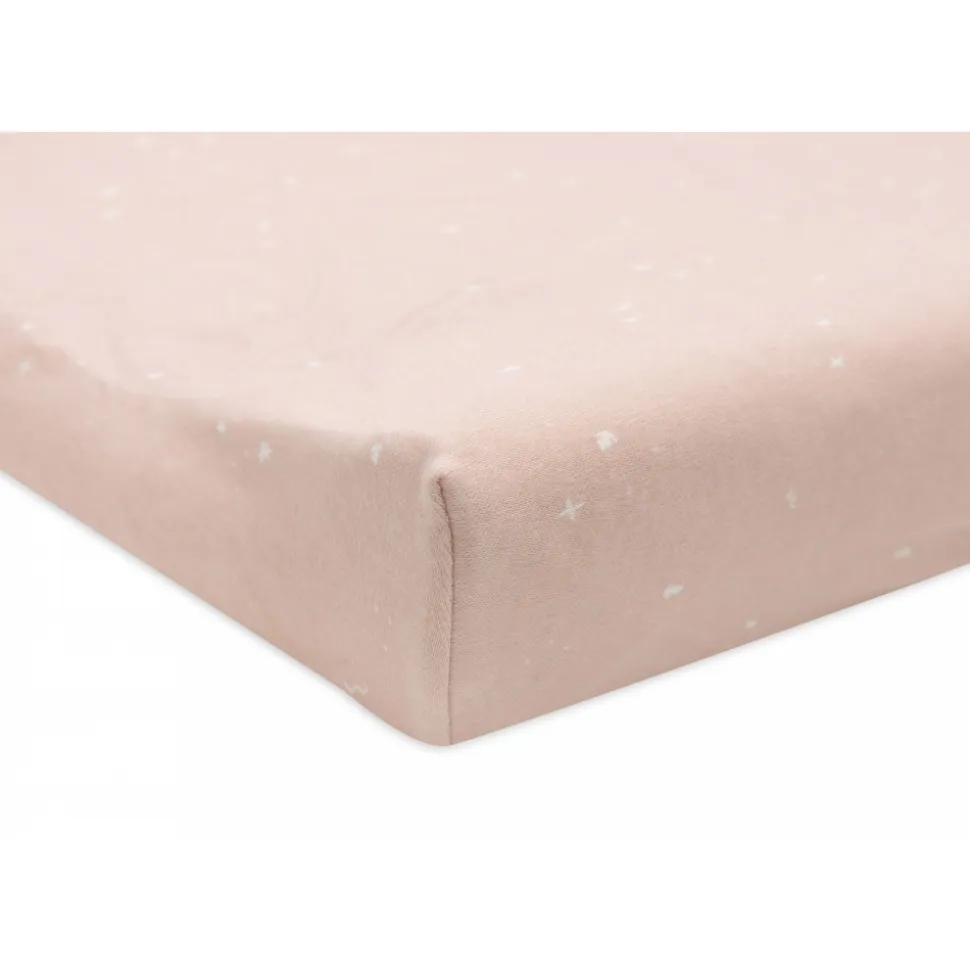 Housse matelas à langer 50 x 70 cm jersey twinkling wild rose