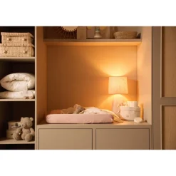 Housse matelas à langer 50 x 70 cm jersey twinkling wild rose