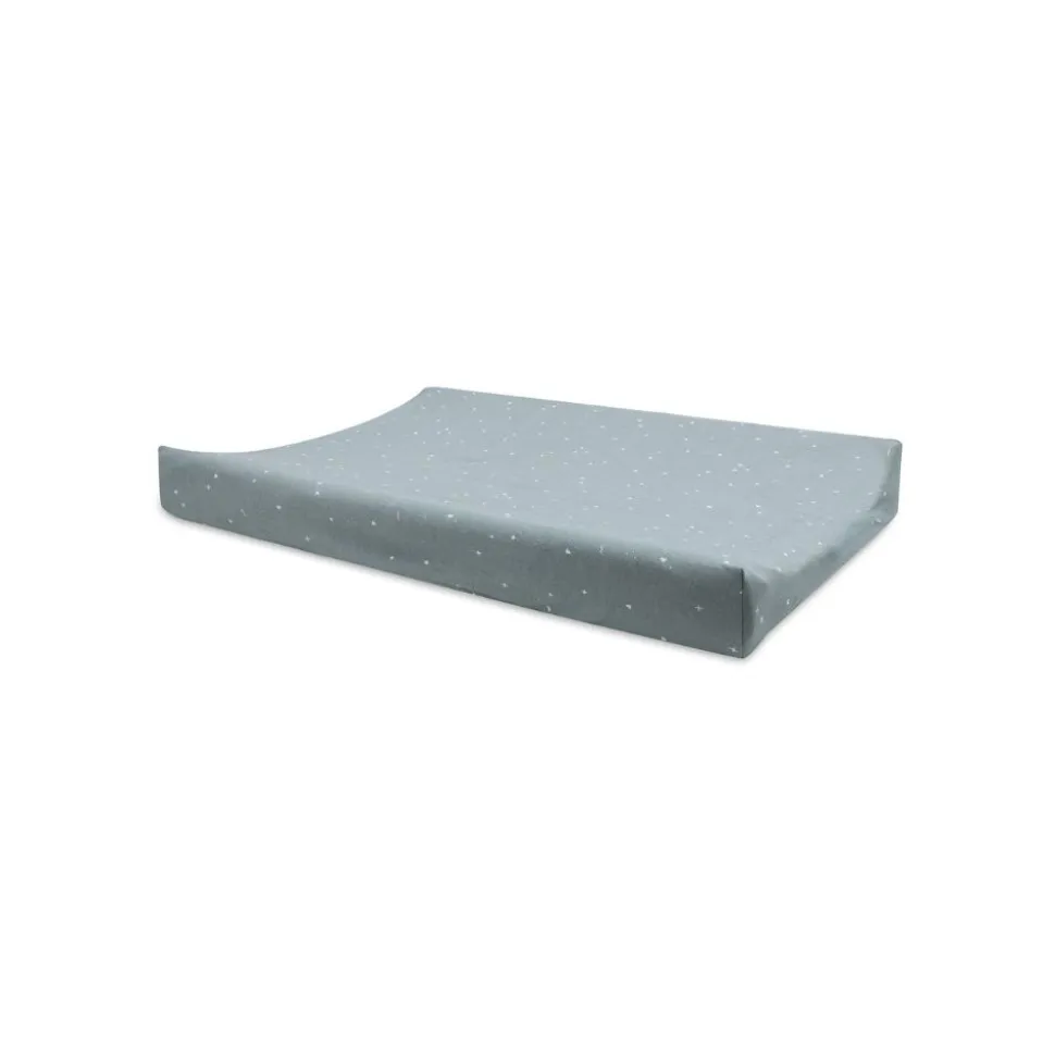 Housse matelas à langer 50 x 70 cm jersey twinkling sea green