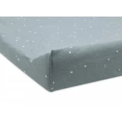 Housse matelas à langer 50 x 70 cm jersey twinkling sea green