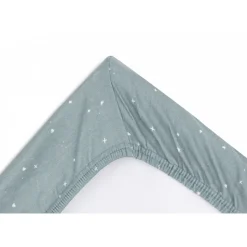 Housse matelas à langer 50 x 70 cm jersey twinkling sea green