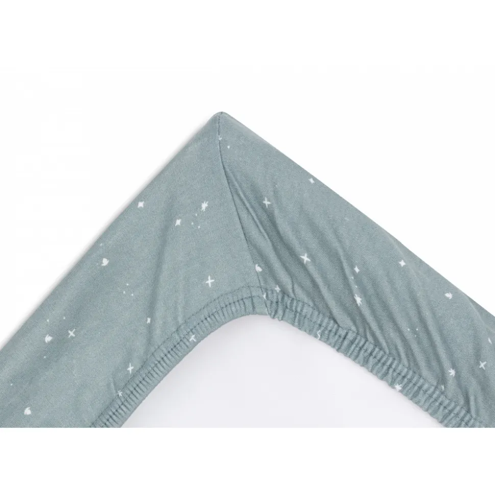 Housse matelas à langer 50 x 70 cm jersey twinkling sea green