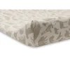 Housse matelas à langer 50 x 70 cm jersey animals nougat