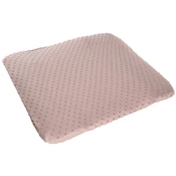 Housse matelas à langer 75 x 85 cm rose/mauve