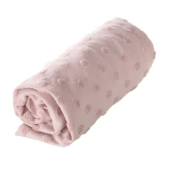Housse matelas à langer 75 x 85 cm rose/mauve