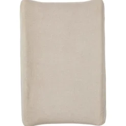 Housse matelas à langer 50 x 70 cm taupe en gaze de coton