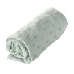 Housse matelas à langer 75 x 85 cm vert givré