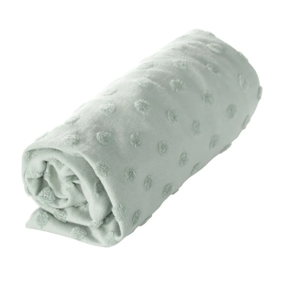 Housse matelas à langer 75 x 85 cm vert givré