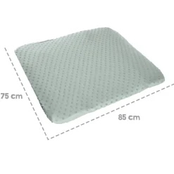 Housse matelas à langer 75 x 85 cm vert givré