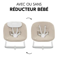 Housse pour transat bébé beige clair