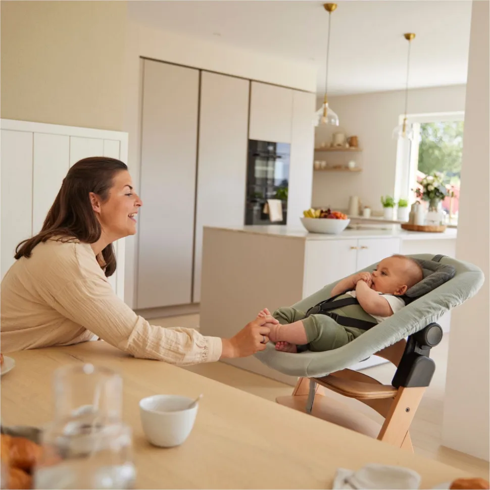 Housse pour transat bébé beige clair