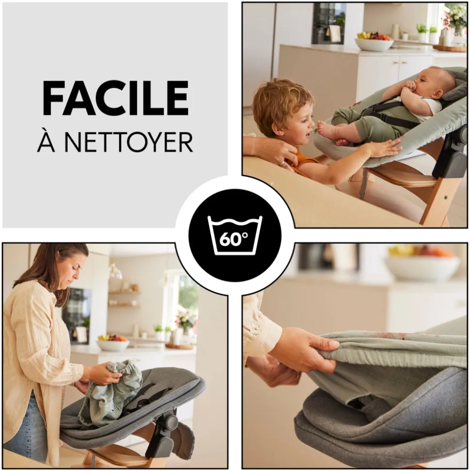Housse pour transat bébé beige clair