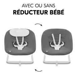 Housse pour transat bébé dark grey