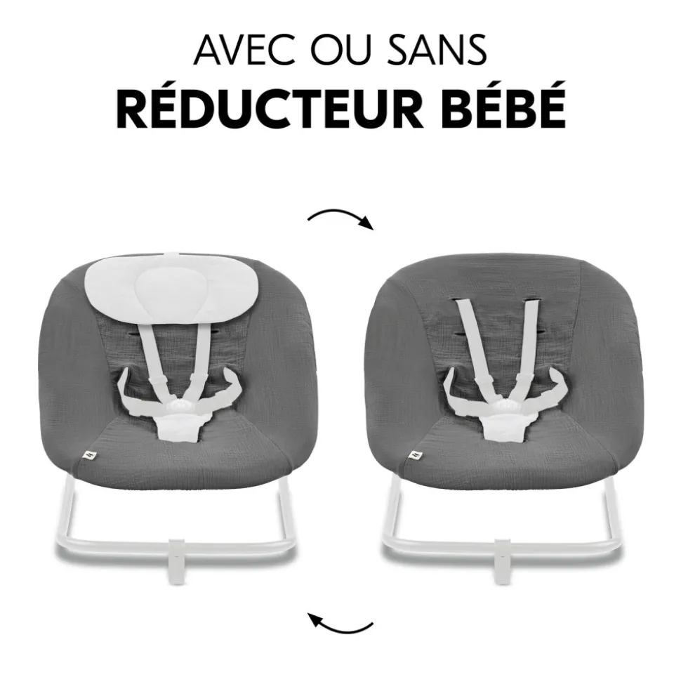 Housse pour transat bébé dark grey