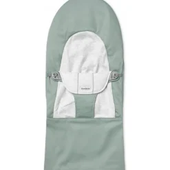 Housse transat balance soft tissé/jersey vert sauge/gris