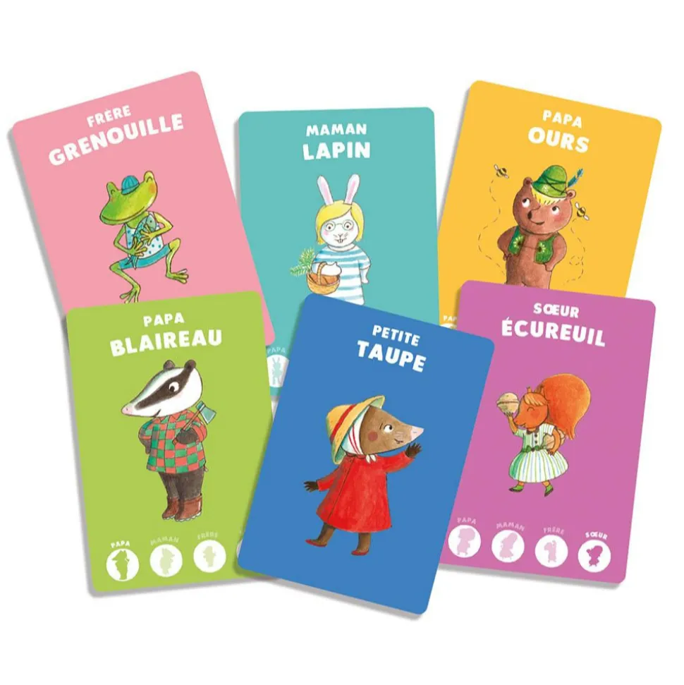 Jeu de cartes petite taupe jeu des 5 familles