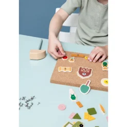 Jeu de clous bébé en bois - ferme multi