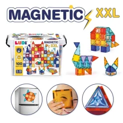 Jeu de construction magnétique xxl 100 pièces