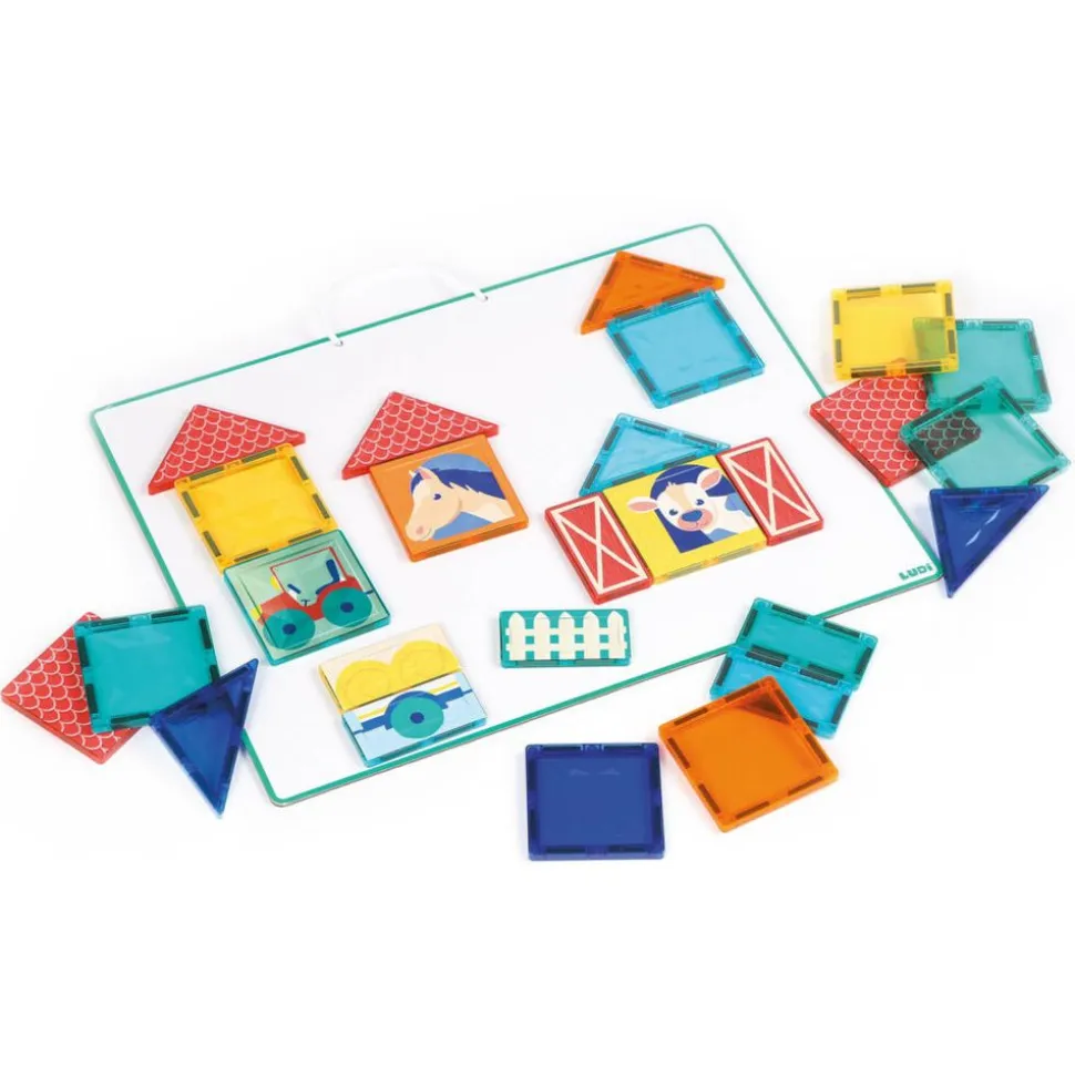 Jeu de construction panneau magnétique avec 27 pièces