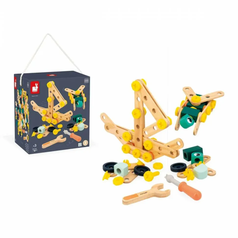 Jeu de construction pour enfant baril brico'kids 100 pièces