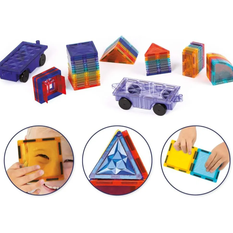 Jeu de construction véhicules magnétiques 63 pièces