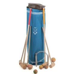 Jeu de croquet en bois familial