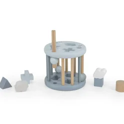 Jeu de formes en bois - bleu