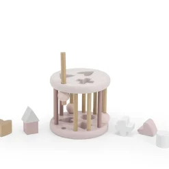 Jeu de formes en bois - rose