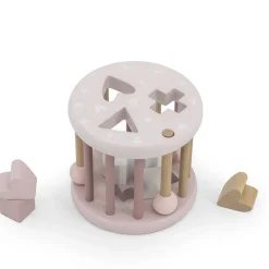 Jeu de formes en bois - rose