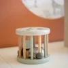 Jeu de formes en bois - vert olive