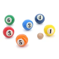 Jeu de pétanque pour enfant 6 boules - thème billard