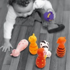 Jeu de quilles souples animaux