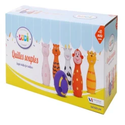 Jeu de quilles souples animaux
