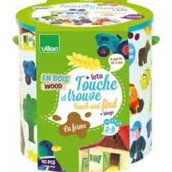 Jeu de reconnaissance touche et trouve la ferme