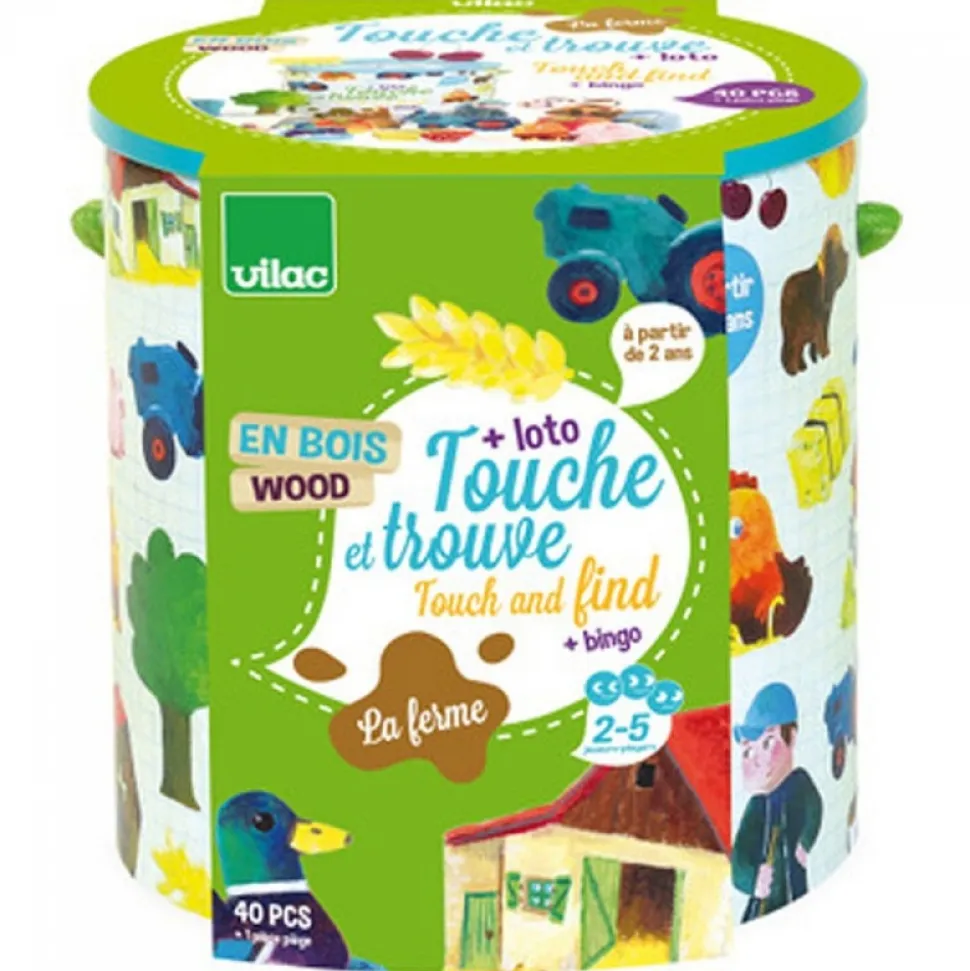 Jeu de reconnaissance touche et trouve la ferme