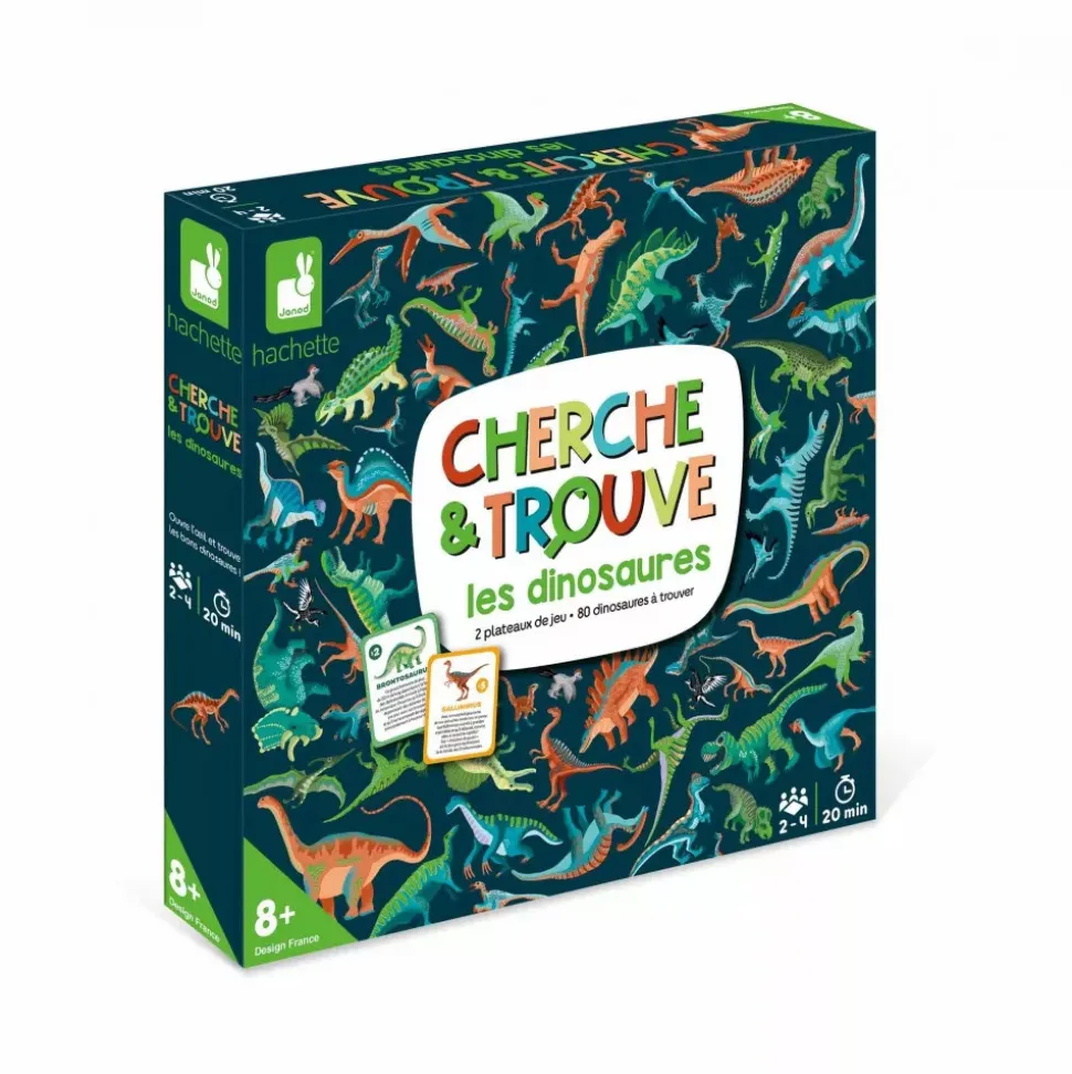Jeu d'observation cherche et trouve les dinosaures