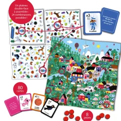Jeu d'observation cherche et trouve les couleurs
