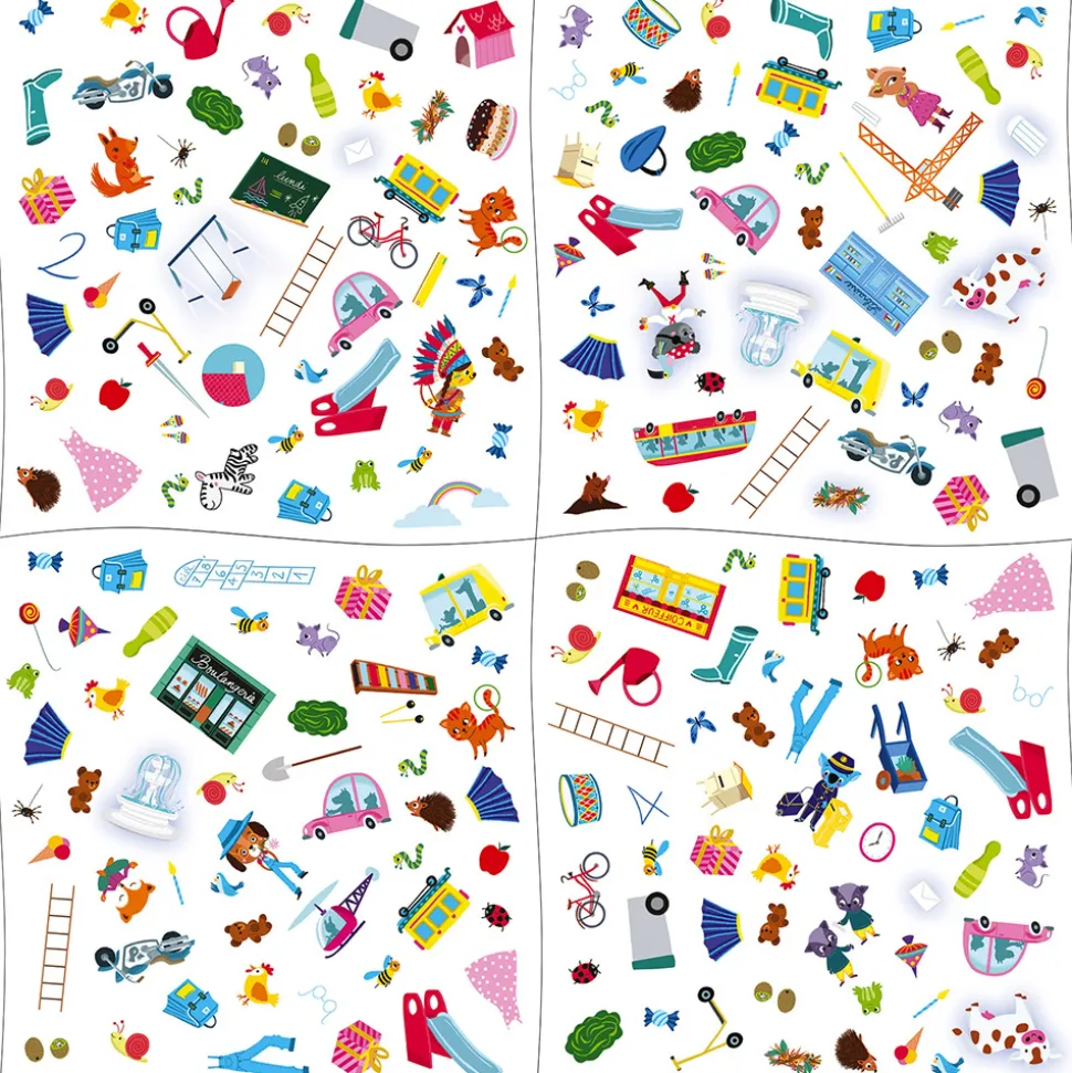 Jeu d'observation cherche et trouve les lettres