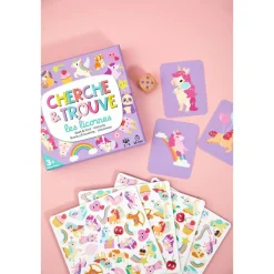 Jeu d'observation mon premier cherche et trouve - licornes