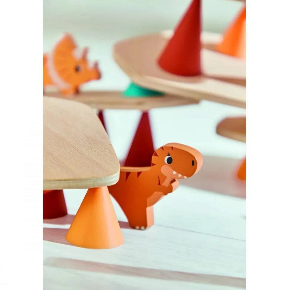 Jeu d'équilibre en bois pour enfant piks dino