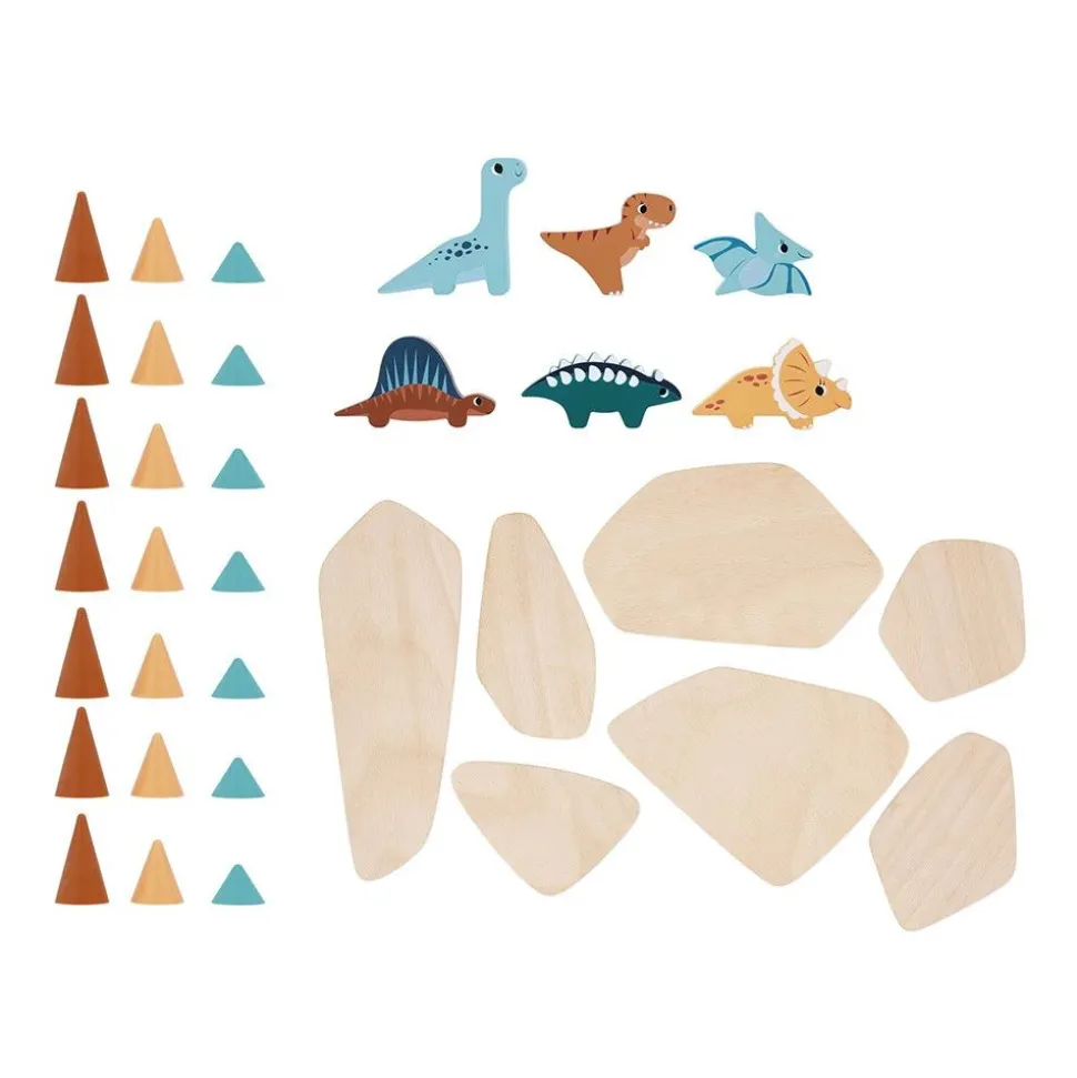 Jeu d'équilibre en bois pour enfant piks dino