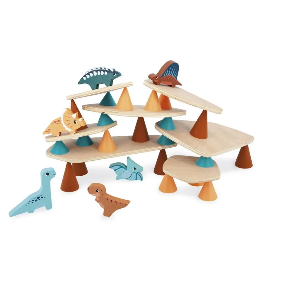 Jeu d'équilibre en bois pour enfant piks dino