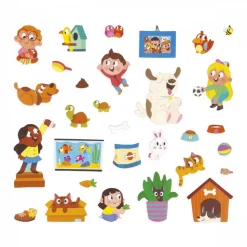 Jeu d'éveil magnétique magnéti'stories les animaux domestiques
