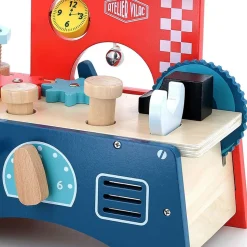 Jeu d'éveil multi-activités en bois etabli