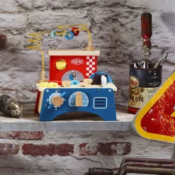 Jeu d'éveil multi-activités en bois etabli