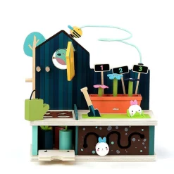 Jeu d'éveil multi-activités en bois jardin
