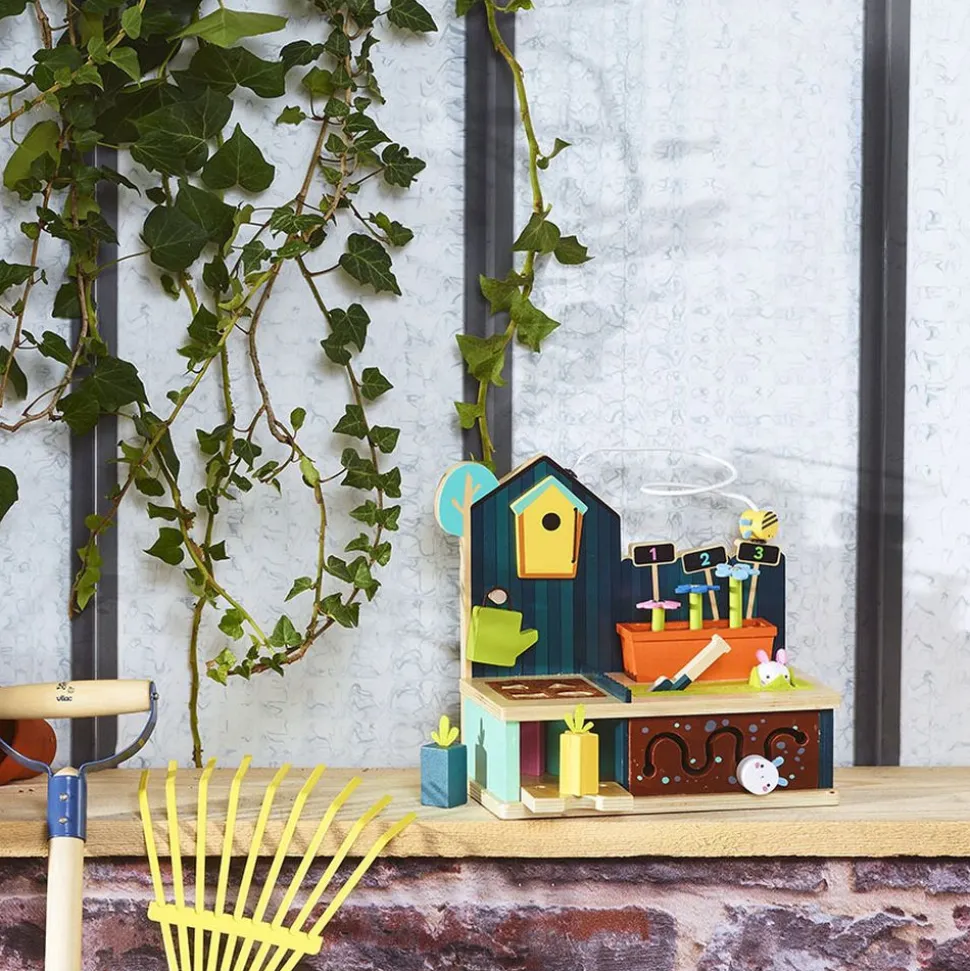 Jeu d'éveil multi-activités en bois jardin