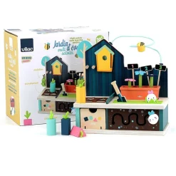 Jeu d'éveil multi-activités en bois jardin