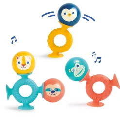 Jeu d'éveil à ventouses et balles sonores smac pop